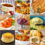 Thanksgiving Side Dishes 9 photo square collage for featured image