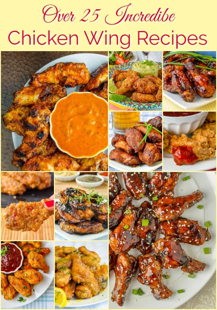 26 Best Chicken Wing Recipes photo collage with title text