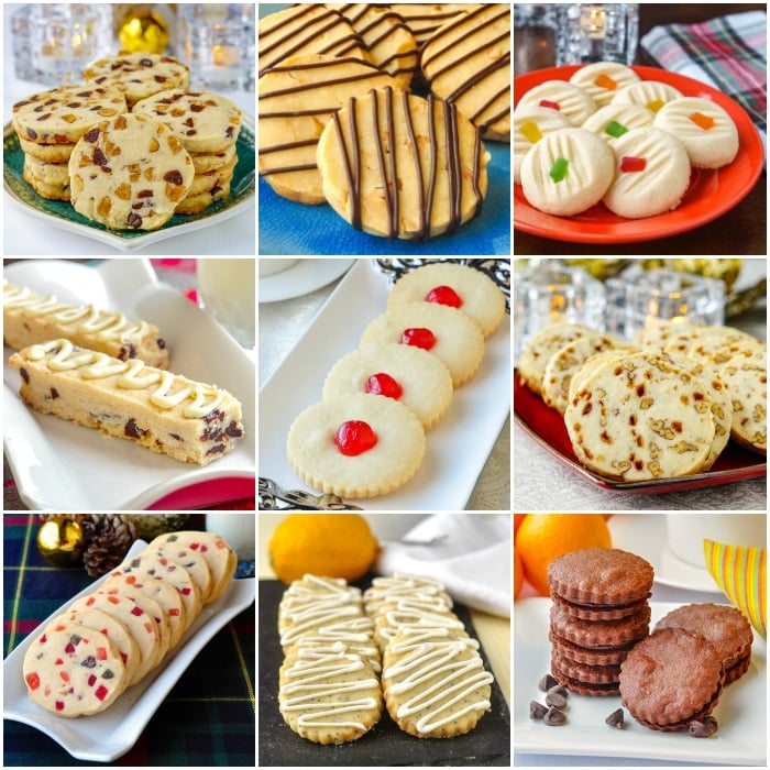 Best shortbread recipes collage of 9 photos for the post's featured image