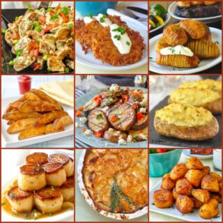 Best Potato Recipes 9 photo square collage for featured image