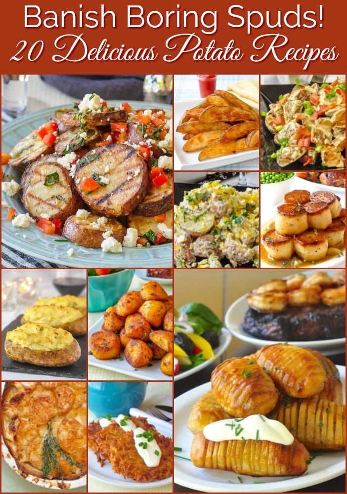 Best Potato Recipes photo collage with title text for Pinterest