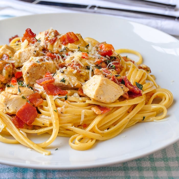 Parmesan Chicken Linguine square cropped photo for featured image