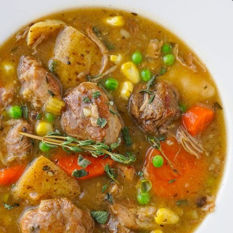 Close up of Pork Stew for featured image