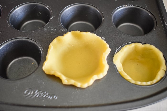 3 and a half inch cookie cutters are the perfect size to make mini tart shells