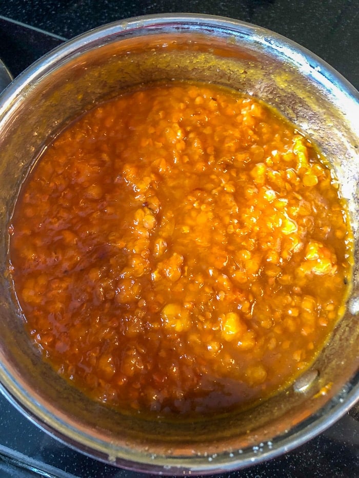 Bakeapple Jam after boiling