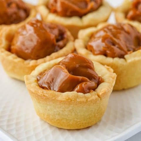 Dulce de Leche Caramel Tarts using Sweet Short Crust Pastry