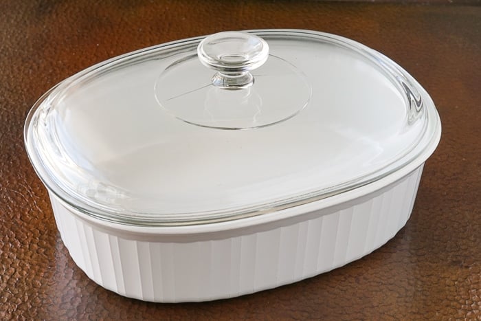 Corelle covered casserole