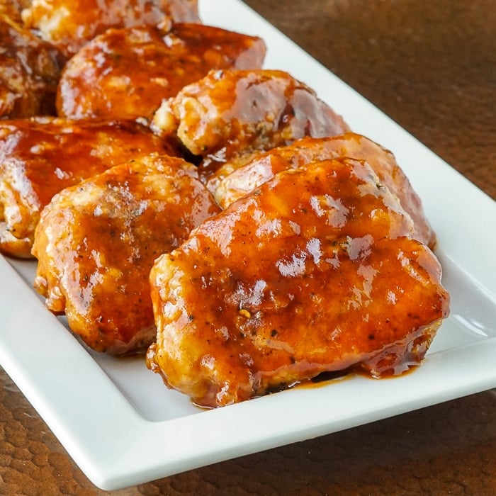 Honey Garlic Barbecue Chicken close up square cropped featured image