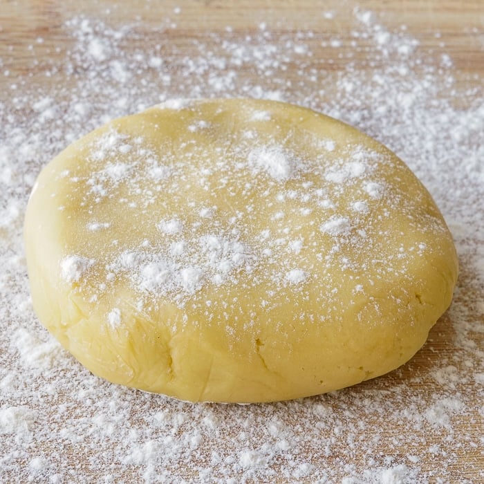 Place dough on well floured board