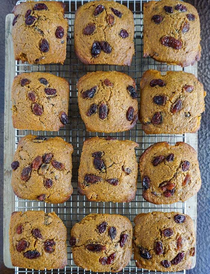 Ultimate Bran Muffins cooling on a wire rack