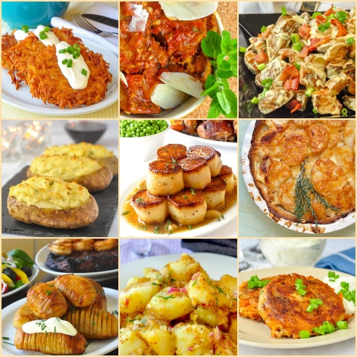 Best potato side dishes collage
