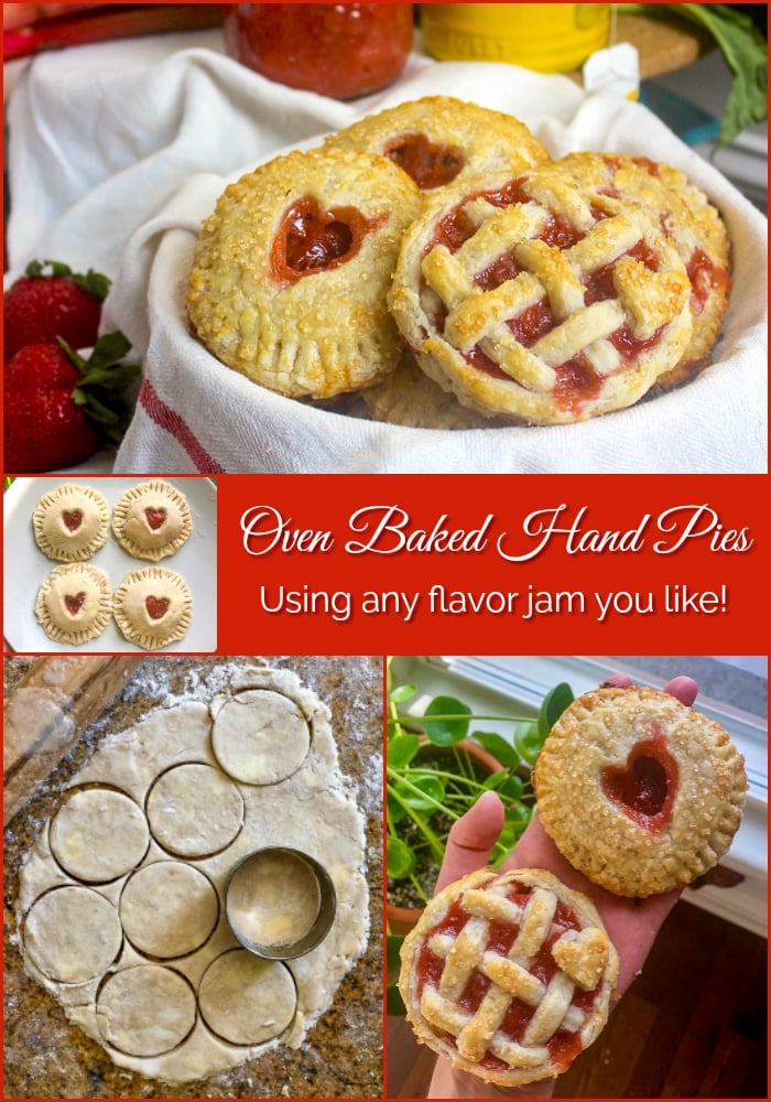 Baked Hand Pies photo collage with title text added for Pinterest