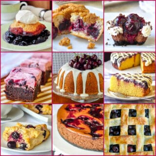 Best Cherry Recipes nine photo collage for featured image