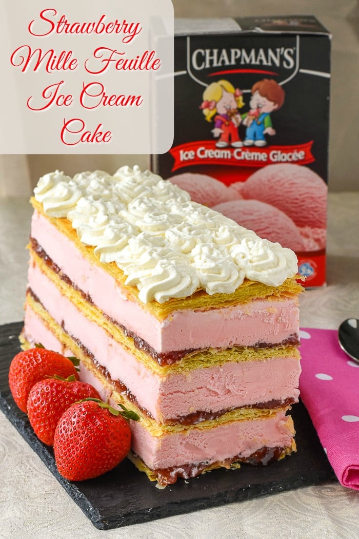 Easy Strawberry Ice Cream Cake Recipe - Play Party Plan