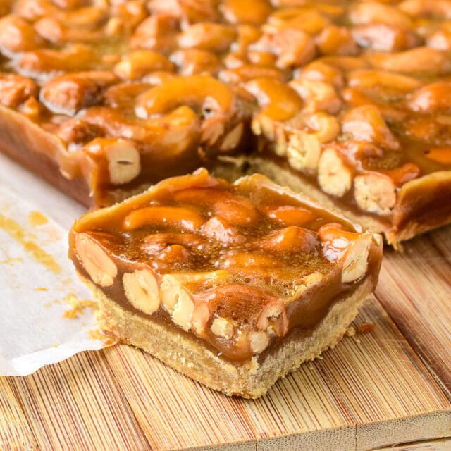 Honey Nut Bars a super easy, freezer friendly, crunchy, chewy cookie bar!