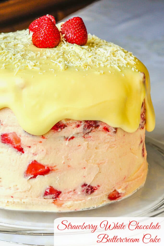 Strawberry White Chocolate Buttercream Cake. Rock Recipes