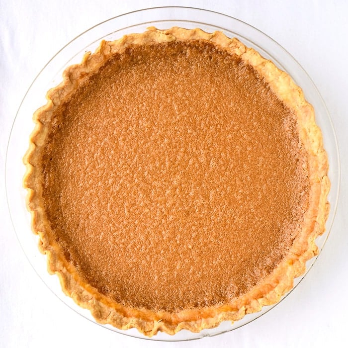 Gypsy Tart photo of uncut tart on a white background