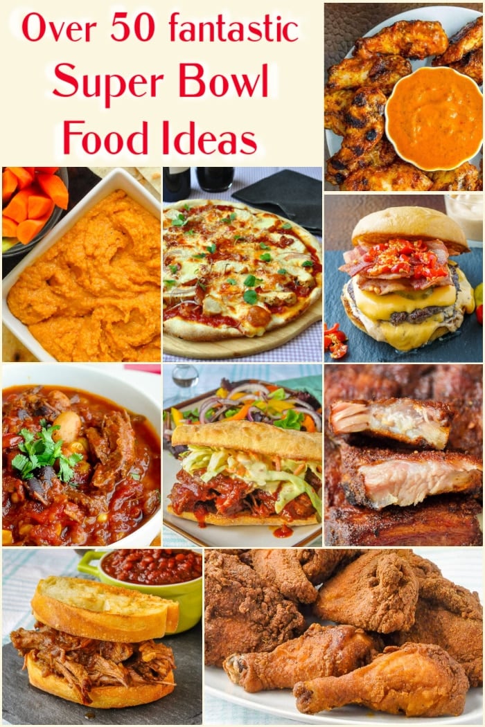 Best Super Bowl Party Food Ideas photo collage for Pinterest