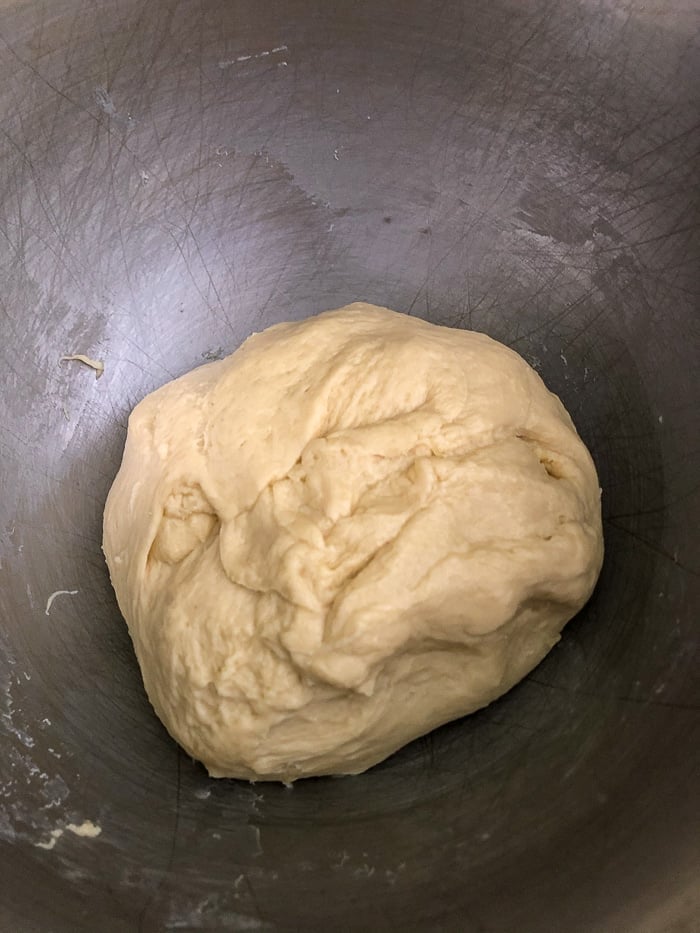 How to make the best hamburger buns recipe photo showing dough after kneading