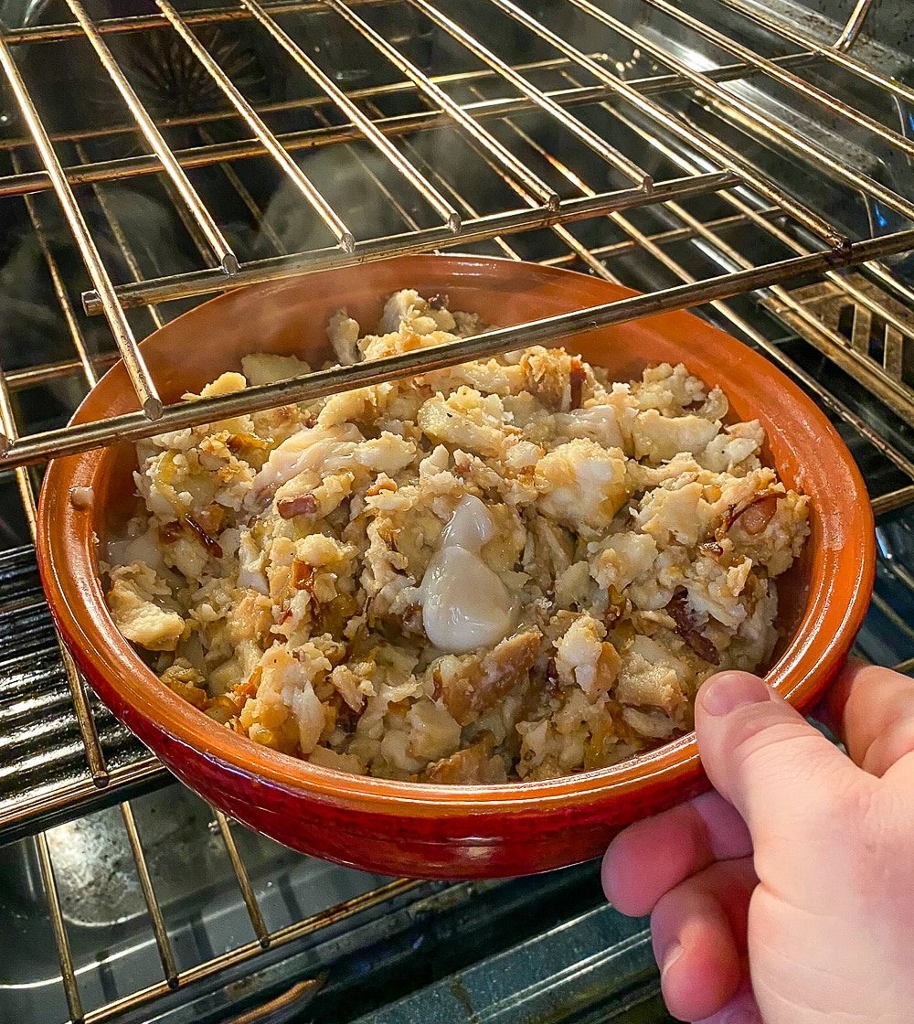 A few minutes under the broiler is optional but delicious