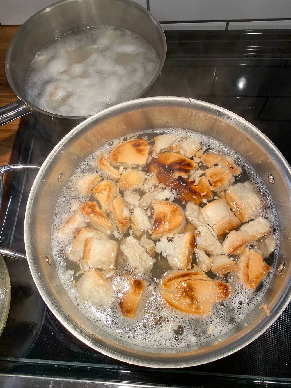 Boiling the hard tack and salt cod