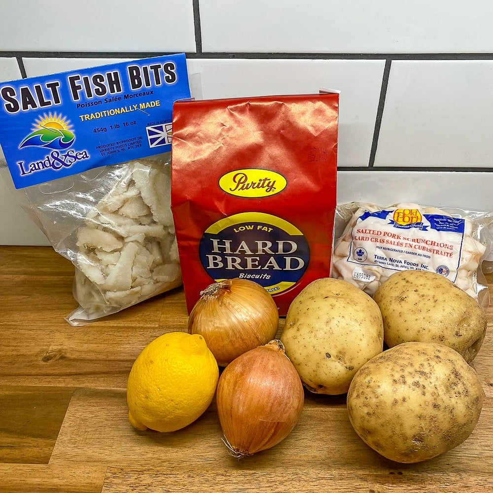 Ingredients for Fish and Brewis