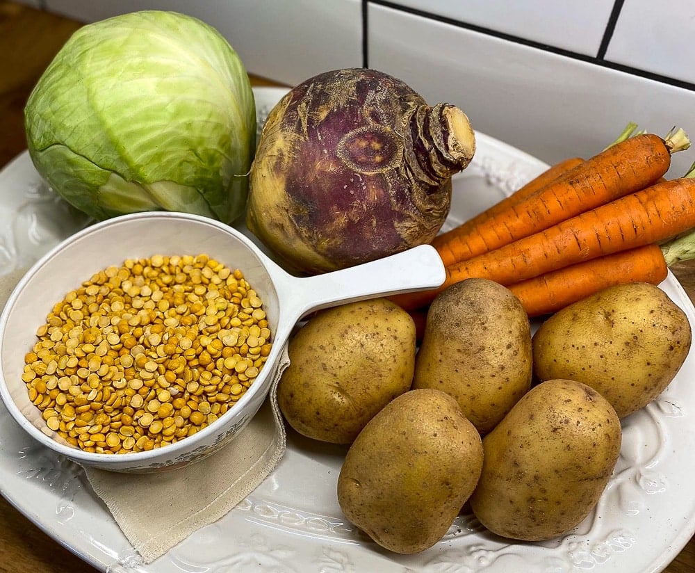 Some of the ingredients for Jigg's Dinner