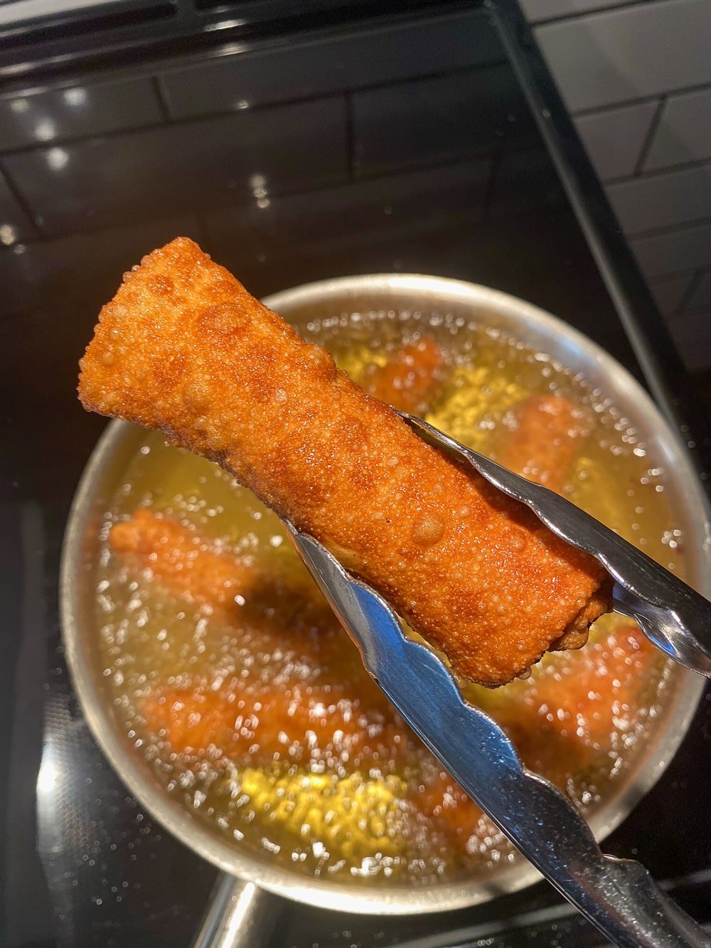 Fried to a golden brown