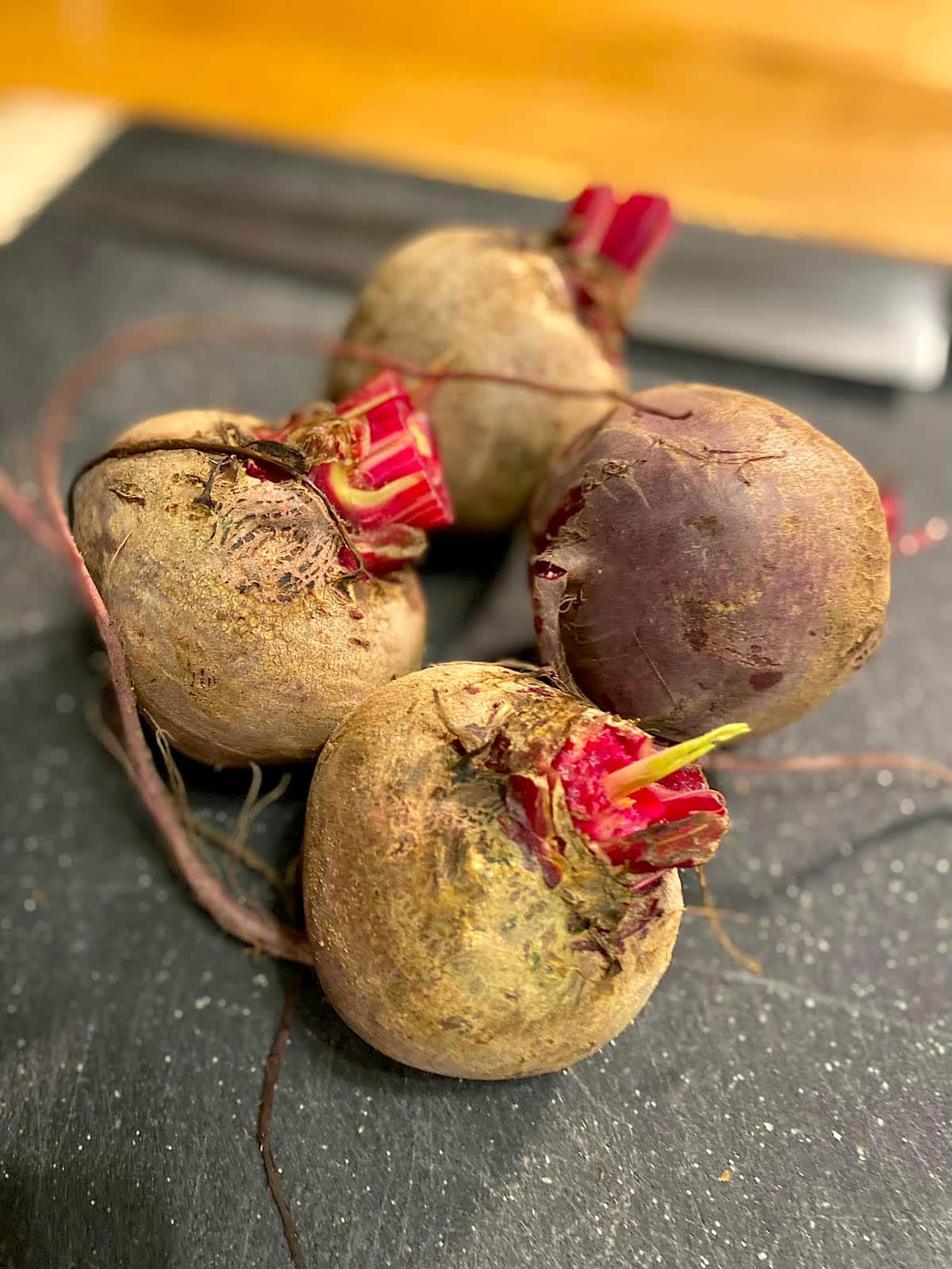Beets with stalks removed