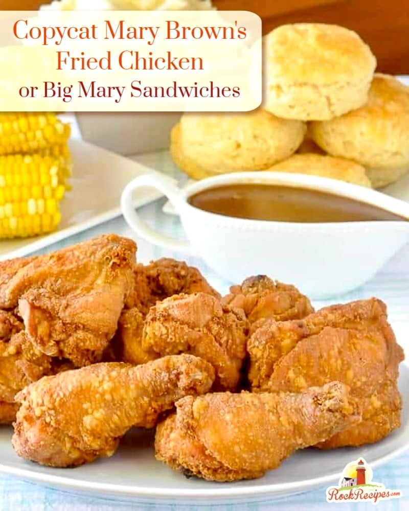 Copycat Mary Brown's Fried Chicken shown