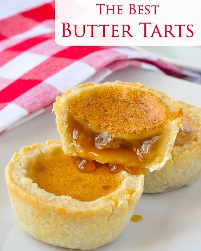 The Best Canadian Butter Tarts image with title text