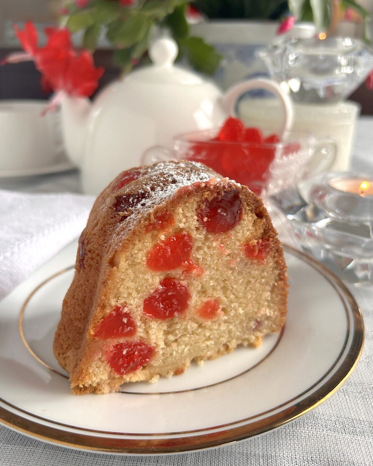 Gumdrop cake made with swedish berries.