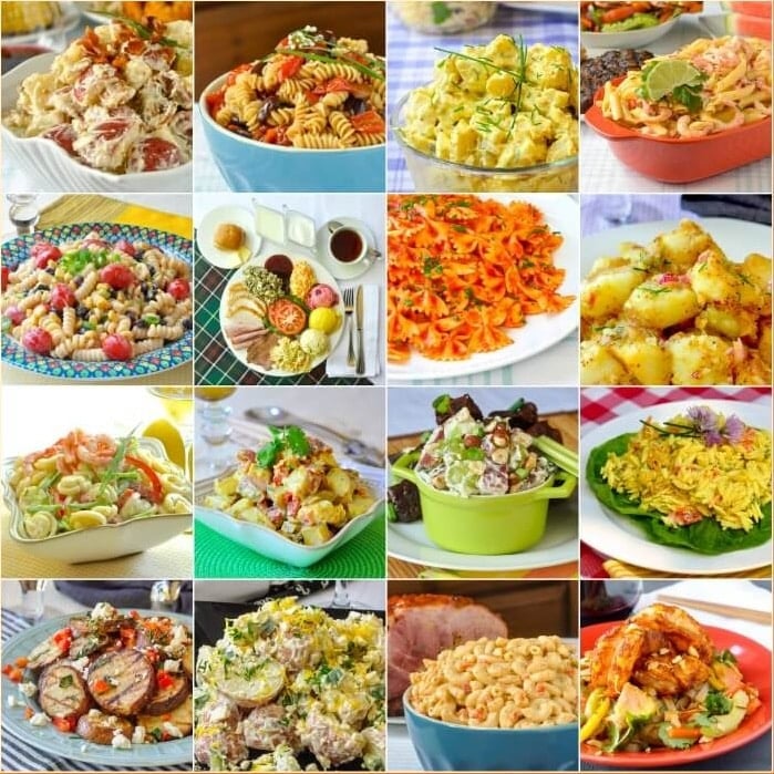 20 Pasta Salads & Potato Salads.collage