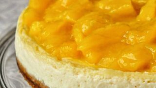 Mango Flan with Gingersnap Crust photo of the whole flan