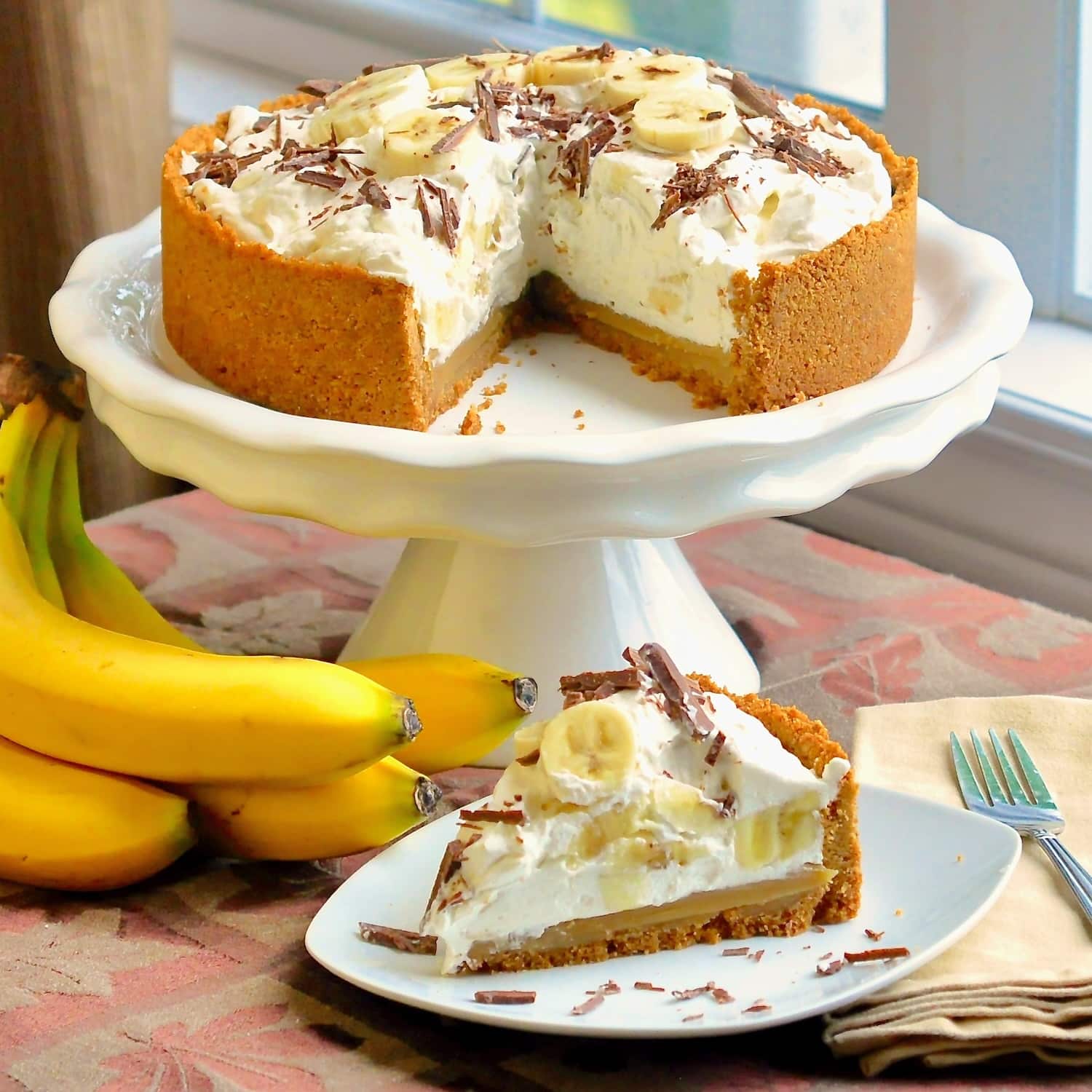 Square cropped photo of the pie.