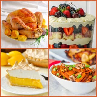 Best Thanksgiving Recipe Collections 4 photo collage for featured image.