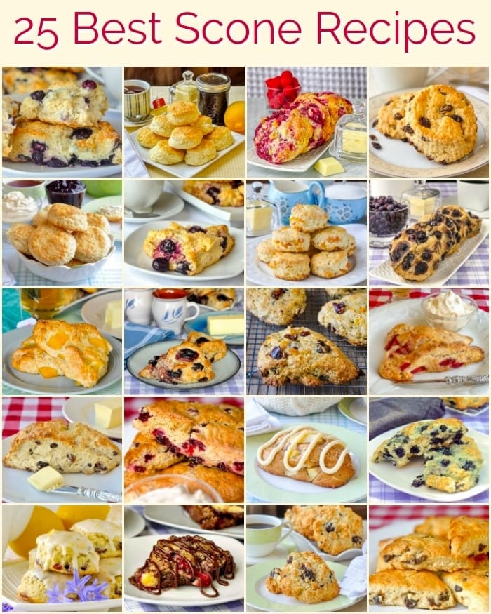 25 Best Scone Recipes image with title text for social media.