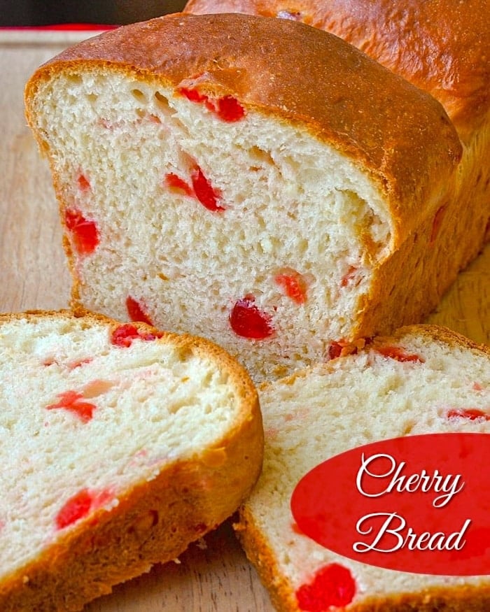 Cherry Bread photo with social media. Pinterest