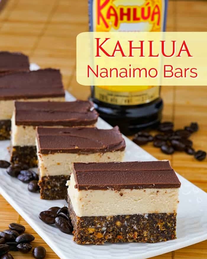 Kahlua Nanaimo Bars image with title text