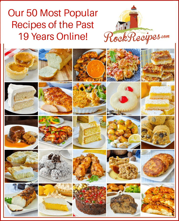 2026 update of photo collage for Rock Recipes 19th Anniversary!