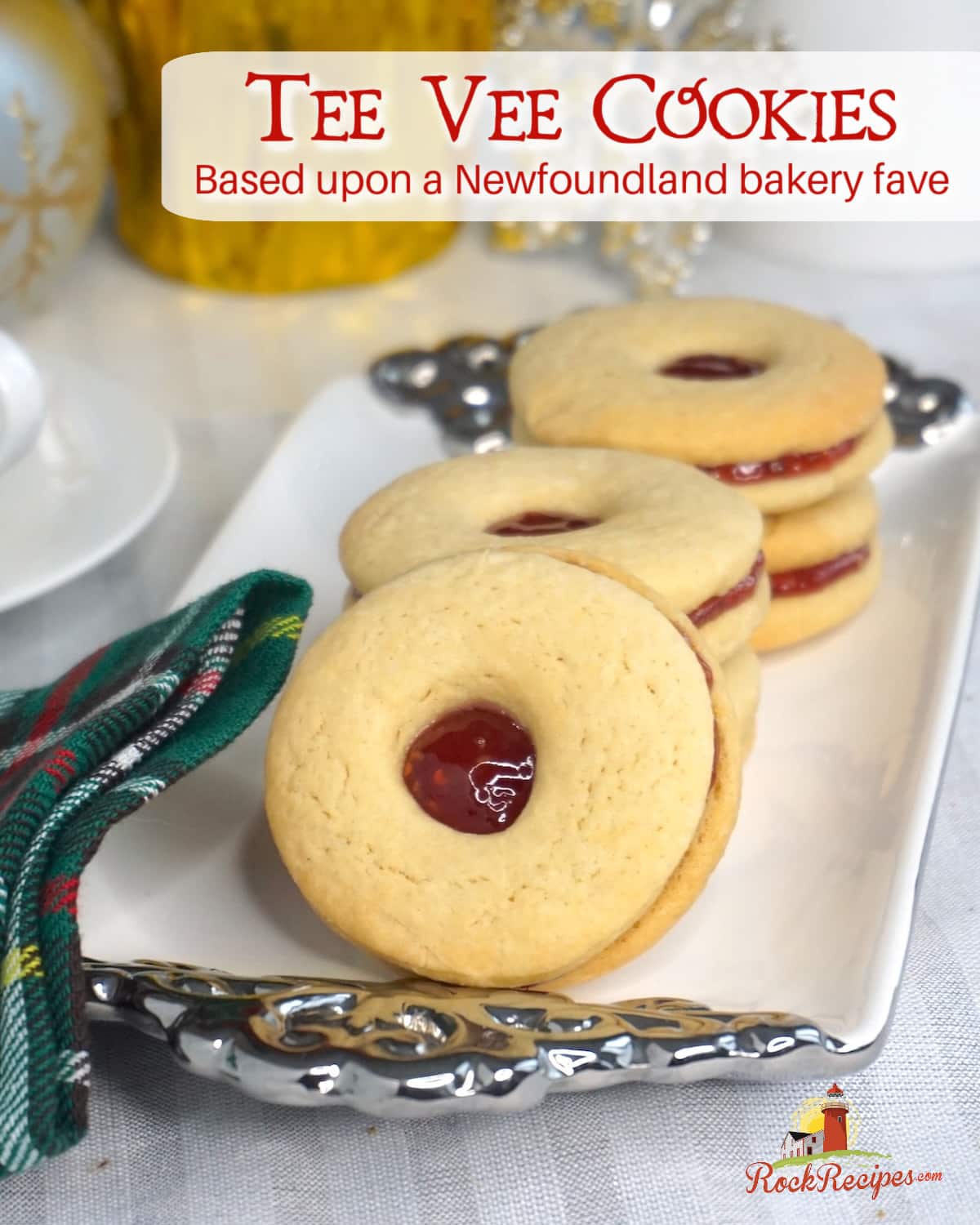 Tee Vee cookies photo with title tet added for social media