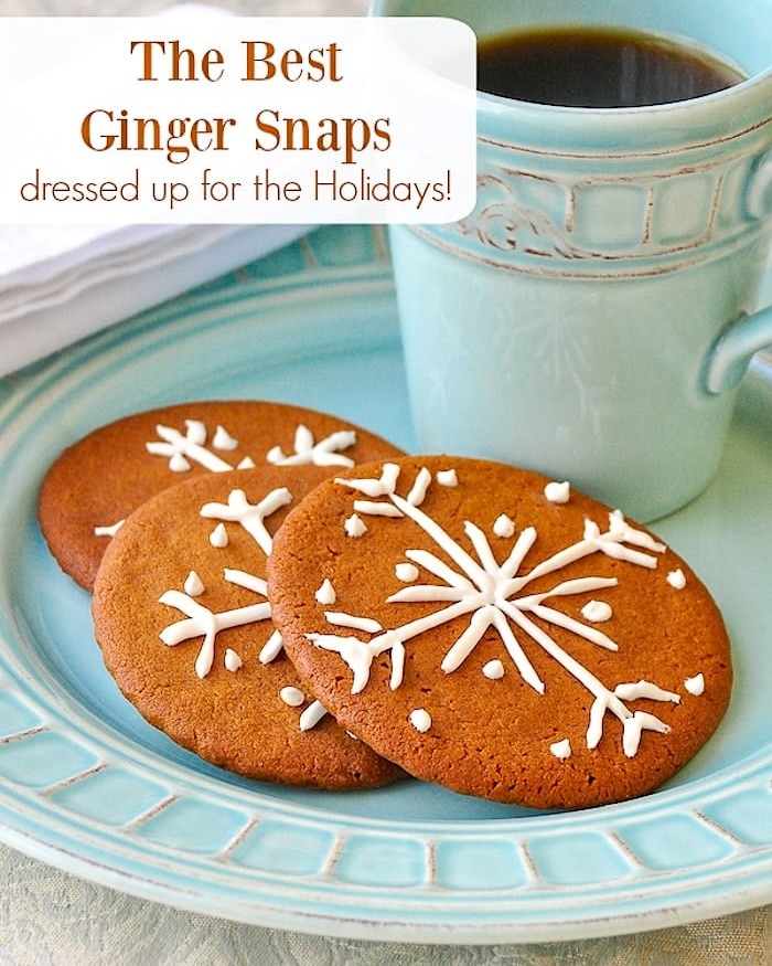 The Best Ginger Snaps photo with title text for social media.