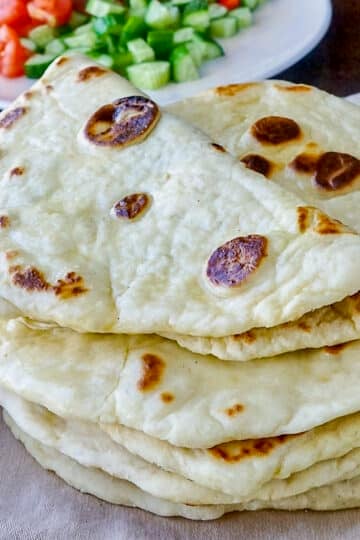 Yogurt Flatbreads close up featured square photo