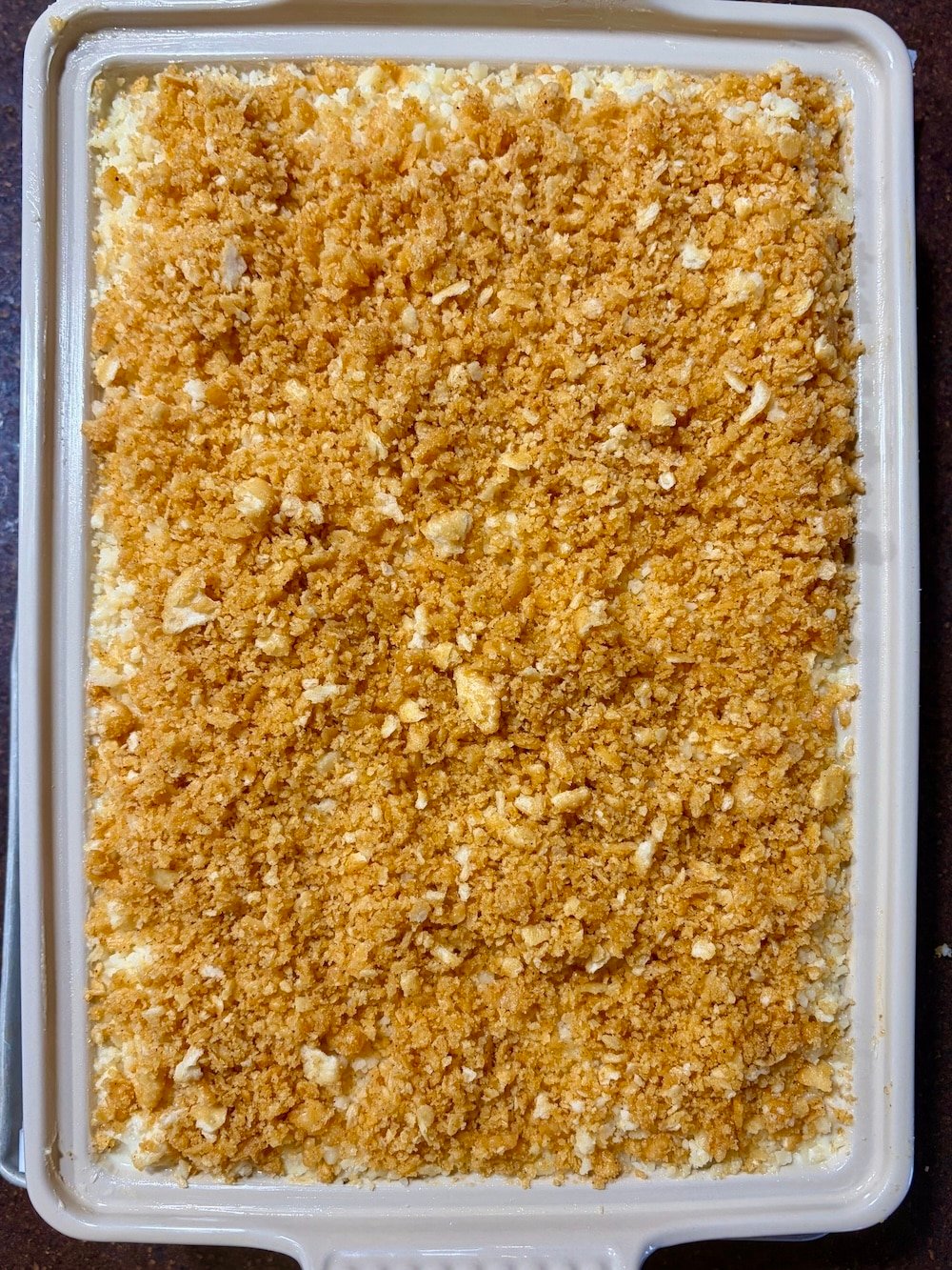 Photo of the dish ready for the oven.