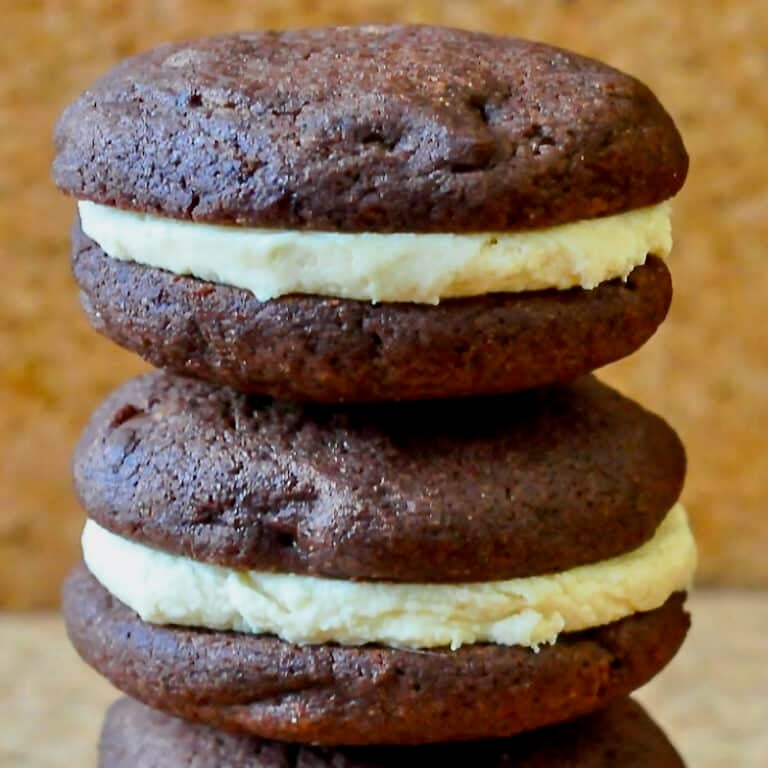 Close up of peanut butter cup cookies