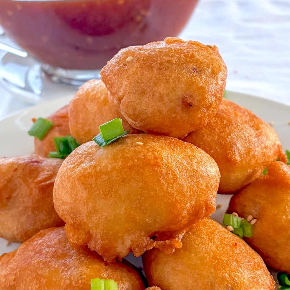 Chinese Chicken Balls close up photo 