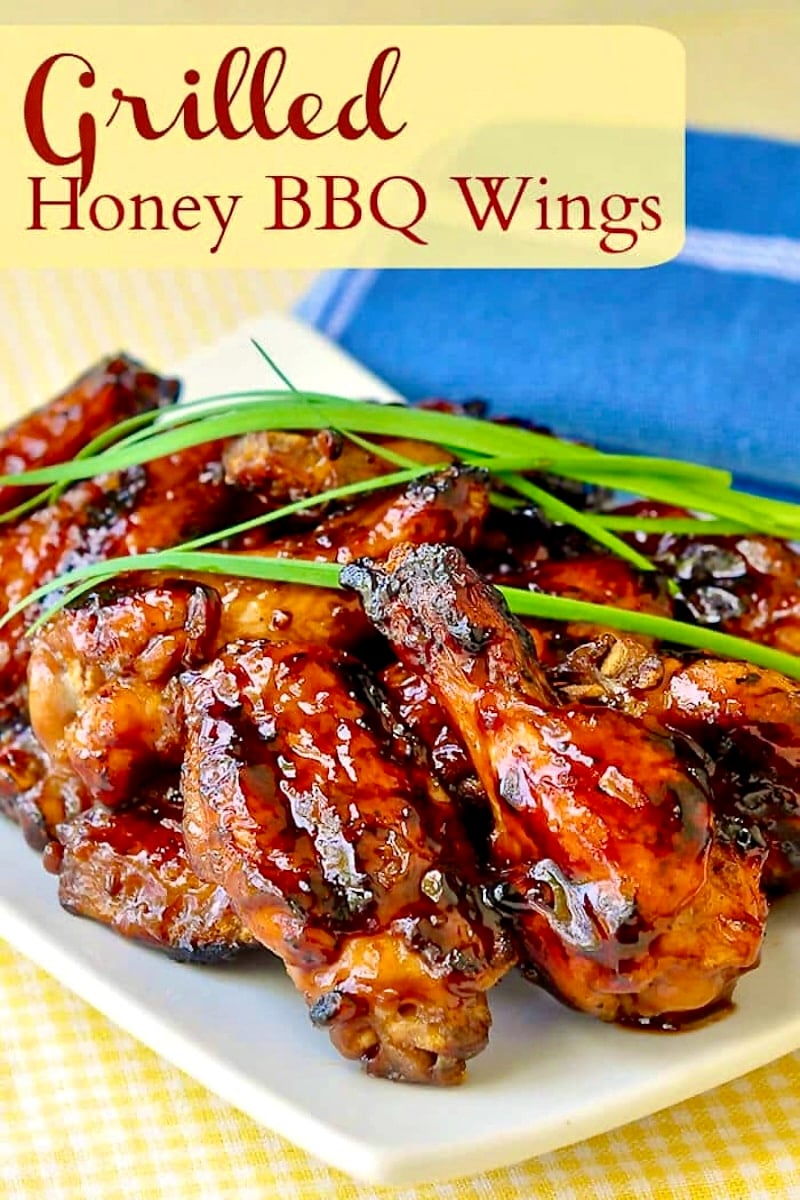 Grilled Honey Barbecue Wings, beautifully glazed sticky wings that you won't be able to get enough of. Make plenty!