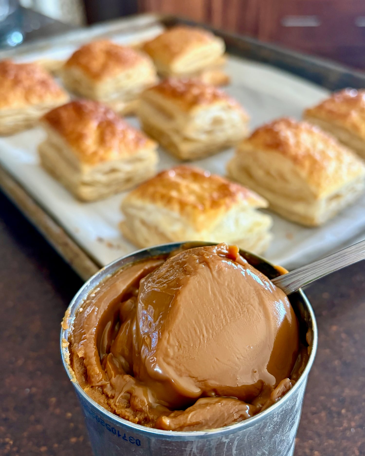 Photo showing a can of Dulce de Leche.