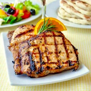 Orange Rosemary Pork Chops square cropped photo for Google Featured image