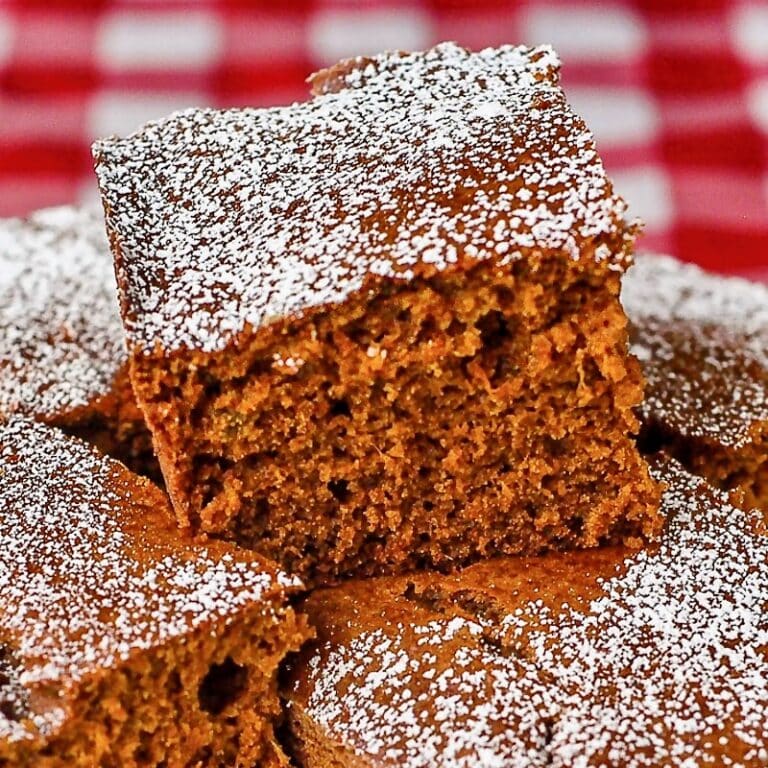Sweet Potato Snack Cake close up photo of one piece if cake